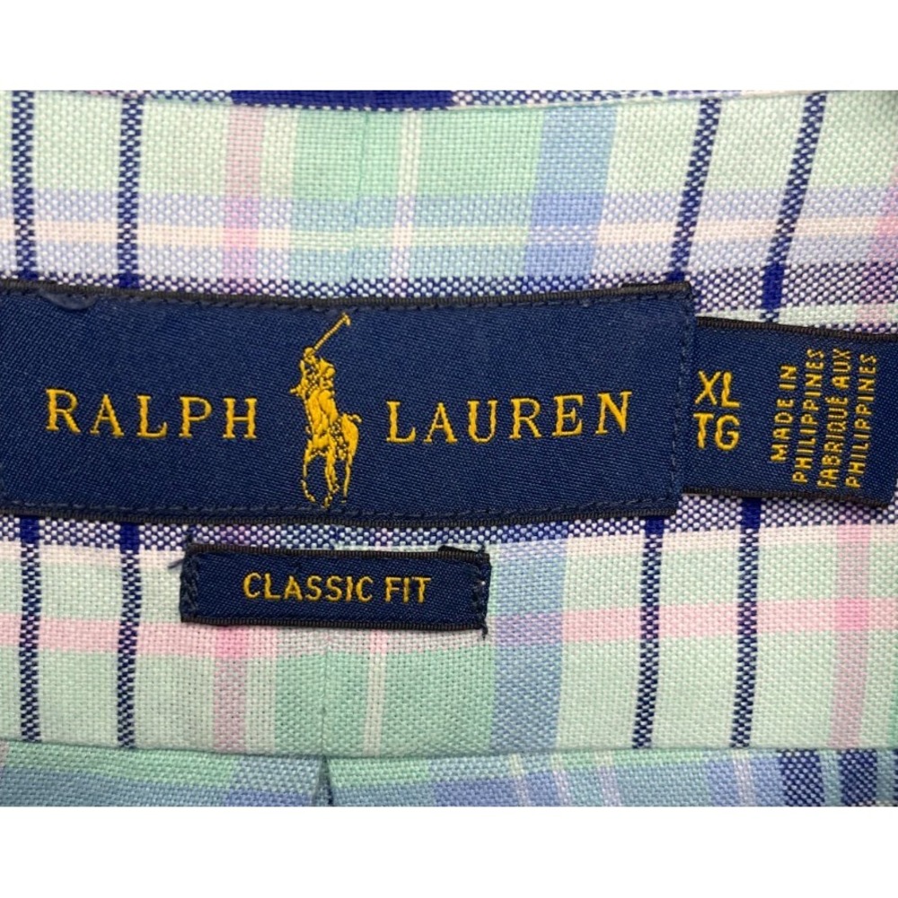 Ralph Lauren Men's Classic Fit Shirt XL Long Sleeve Multicolor Plaid Button Up - Picture 5 of 9
